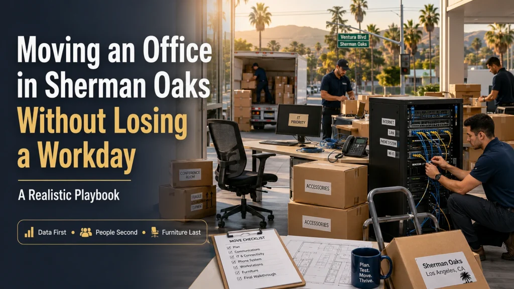 Sherman Oaks Office Move Playbook: No Lost Workdays