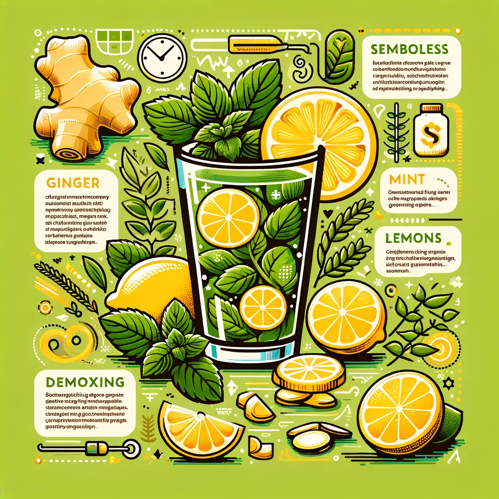 Ginger, Mint, Lemon Drink To Speed Up The Weight Loss Process