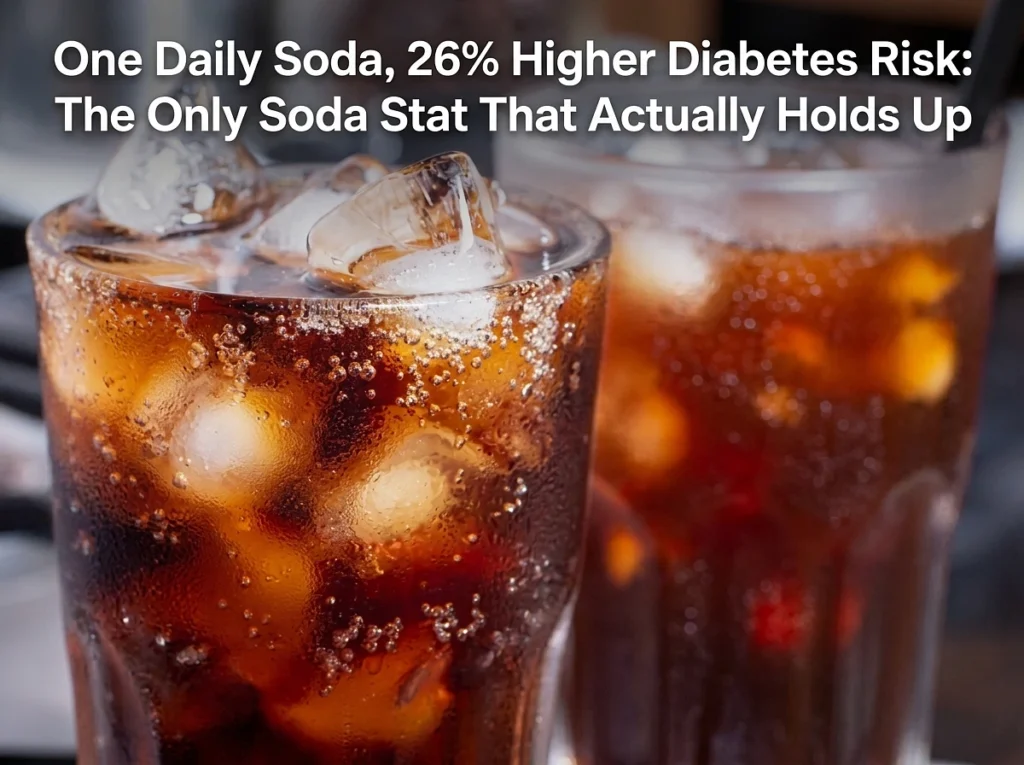 Daily Soda Raises Diabetes Risk 26% - The Stat That Holds Up