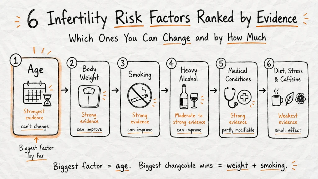 6 Infertility Risk Factors, Ranked by What You Can Change