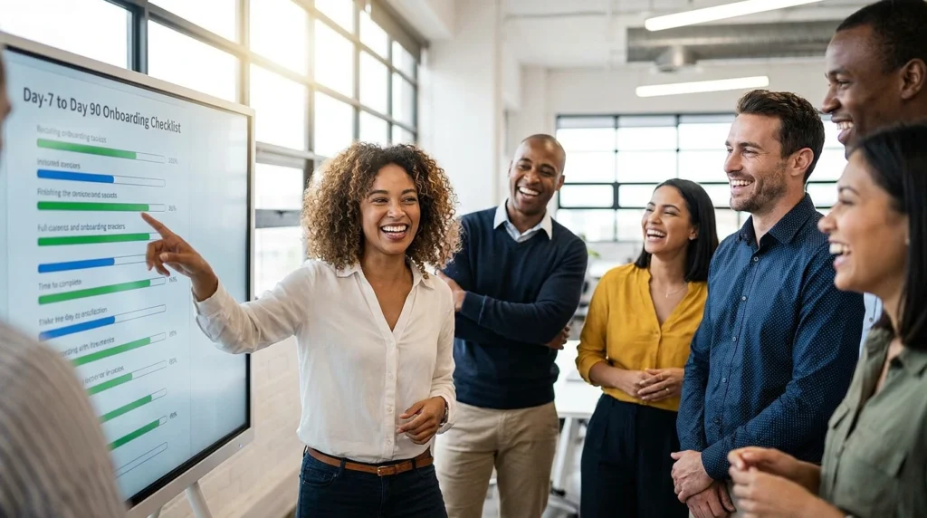Employee Onboarding Checklist: Day -7 to 90, With Owners