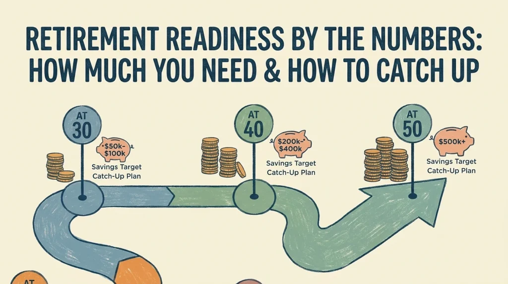 How Much Retirement Savings by 30, 40, 50, and Catching Up