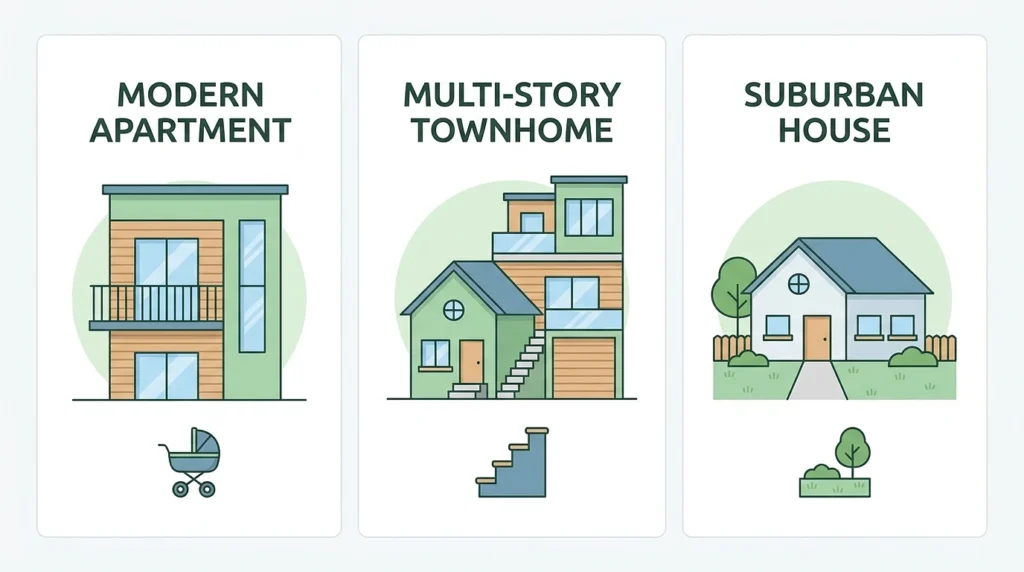 Rent or Buy With Young Kids: The Real Breakeven and Stairs
