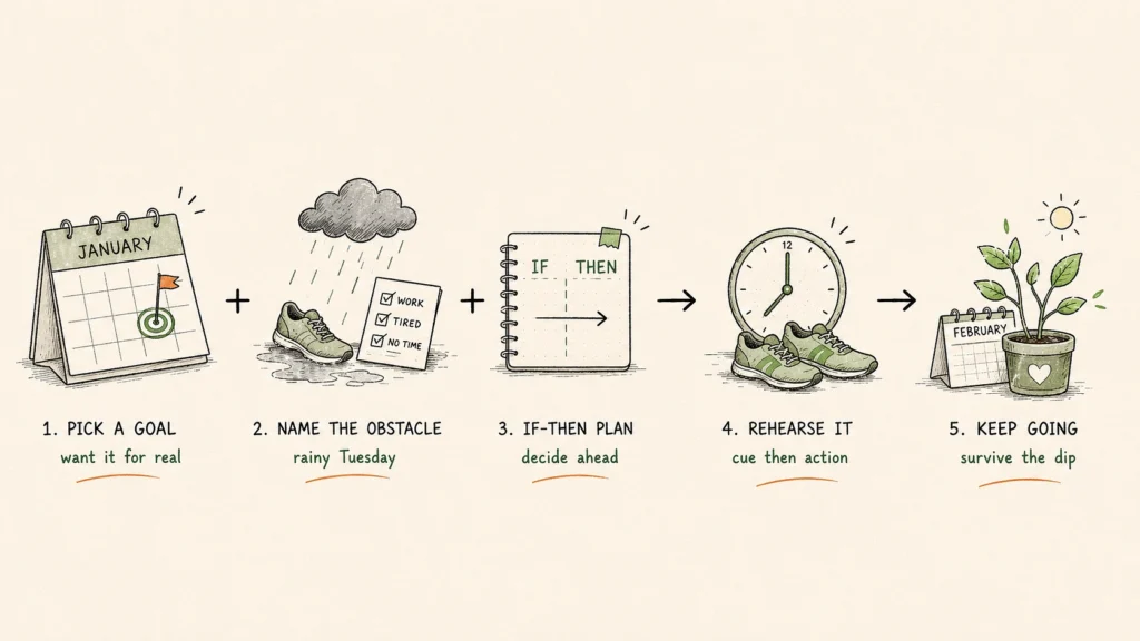 Why Goals Die by February, and the If-Then Plan That Doesn't