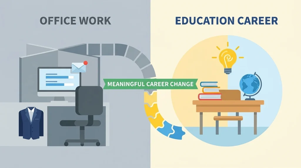 Leaving Office Work to Teach: The Real Pay Cut Math