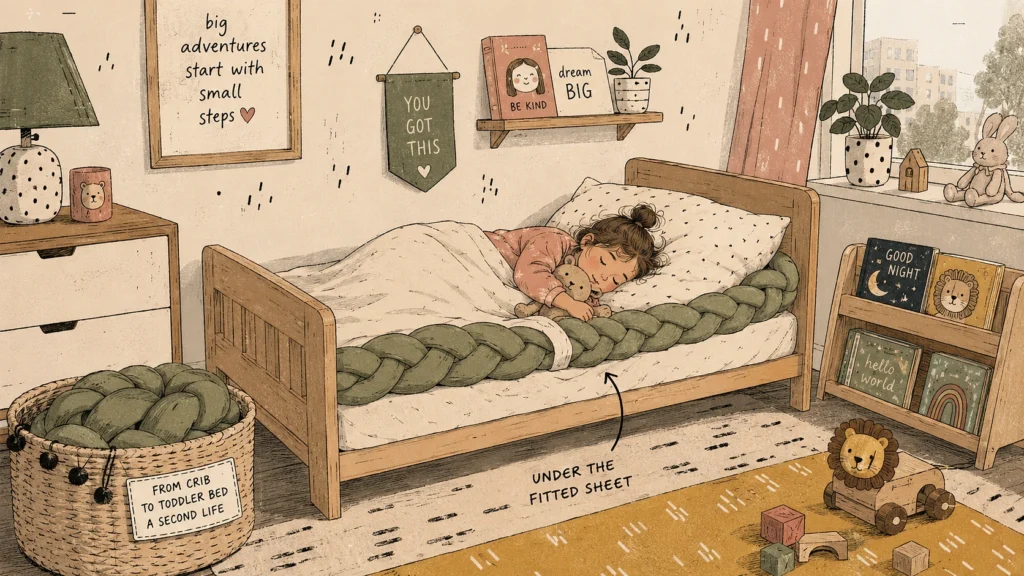 Braided Crib Bumpers Are Banned. Toddler Beds Are Different
