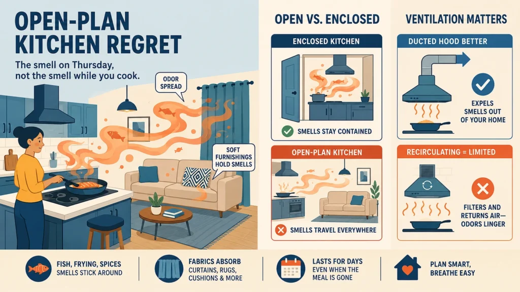 Open-Plan Kitchen Smells: Why the Wall Was Doing a Job