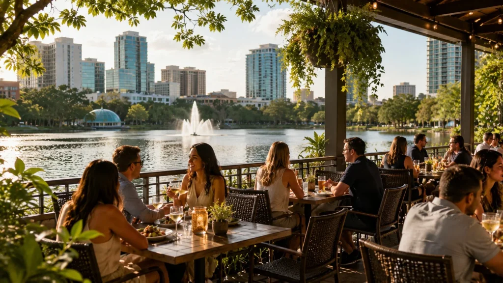 Lake Eola Scenic Views and Culinary Delights