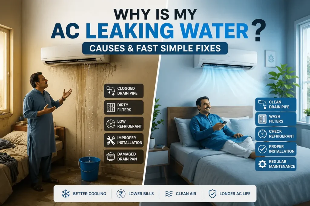 Why Your AC Is Leaking Water Inside and How to Fix It